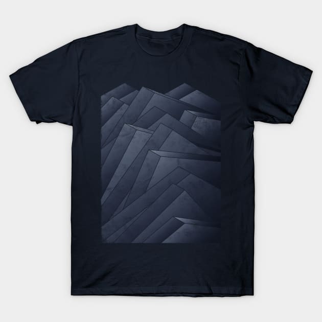 Isometric Waves T-Shirt by bulografik